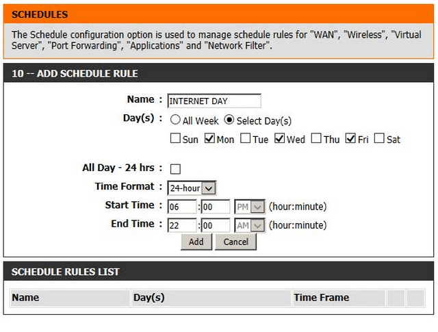 DIR 845L_Schedule my wireless connection0002
